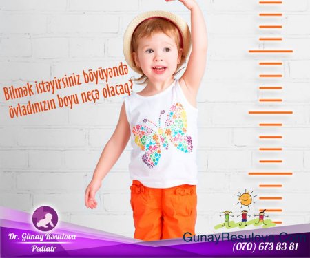 Bilmək istəyirsiniz böyüyəndə övladınızın boyu neçə olacaq?