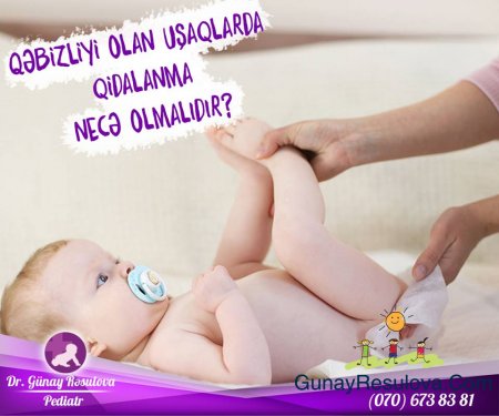 Qəbizlikli uşaqlarda qidalanma